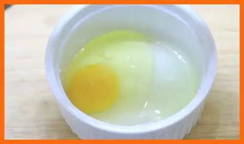 Colocar huevo batido